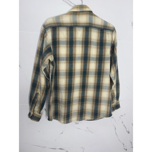 VTG Five Brother by Sapko Plaid Flannel Shirt Shacket Red M Lumberjack Cabincore - Picture 5 of 9